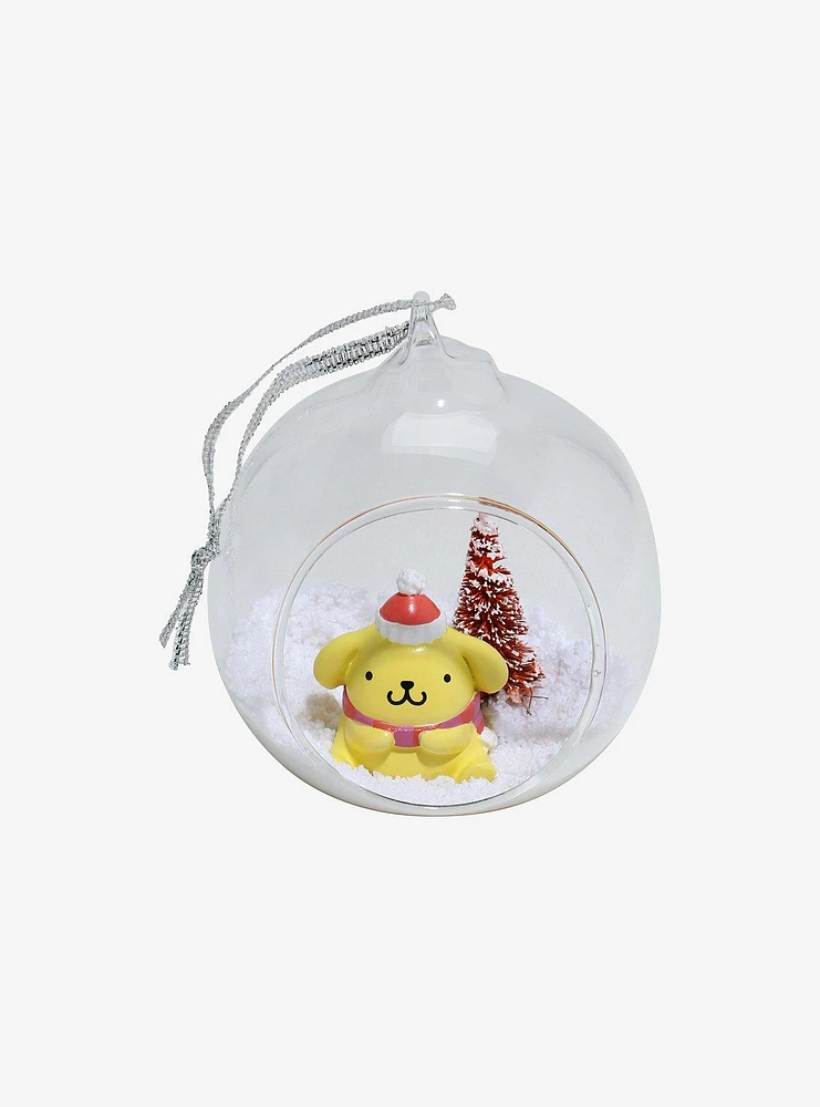 Pompompurin Glass Snowscape Ornament