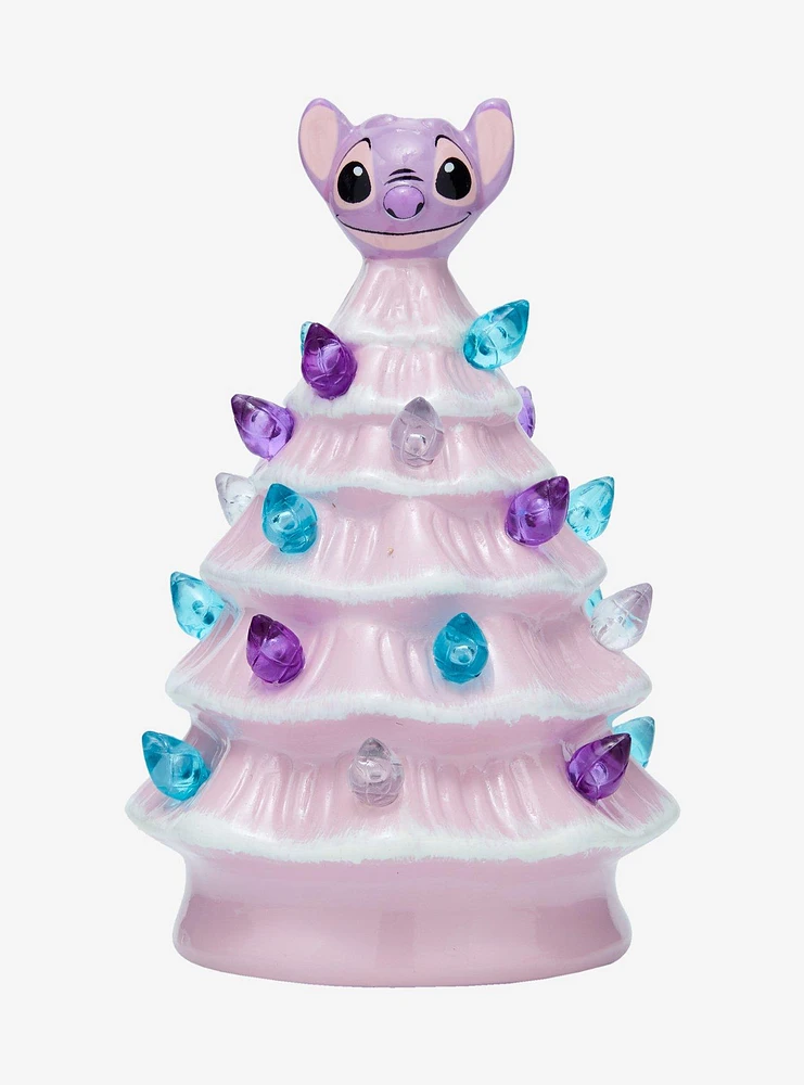 Disney Stitch Angel Light-Up Mini Ceramic Tree