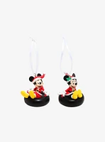 Hallmark Disney Mickey Mouse & Minnie Mouse Holiday Tubing Ornament Set