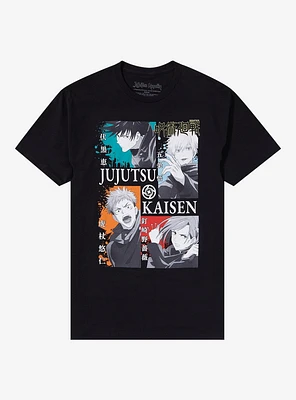 Jujutsu Kaisen Group Tonal Panel T-Shirt