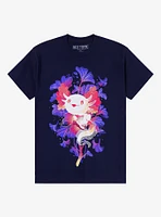 Swimming Axolotl T-Shirt By Snouleaf