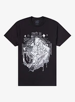 Snarling Grim Reaper Cross T-Shirt By Call Your Mother