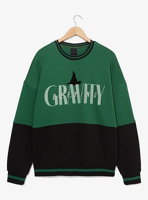 Wicked Defying Gravity Women's Panel Crewneck — BoxLunch Exclusive