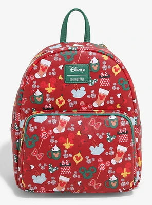 Loungefly Disney Mickey Mouse Holiday Sweets & Treats Mini Backpack Hot Topic Exclusive