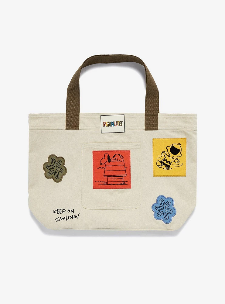 Peanuts Snoopy, Charlie Brown, & Woodstock Tote Bag