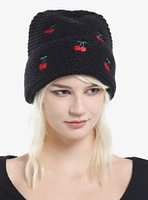 Cherry Chunky Knit Beanie