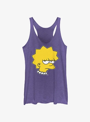 The Simpsons Unamused Lisa Womens Tank Top