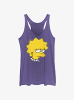 The Simpsons Unamused Lisa Womens Tank Top