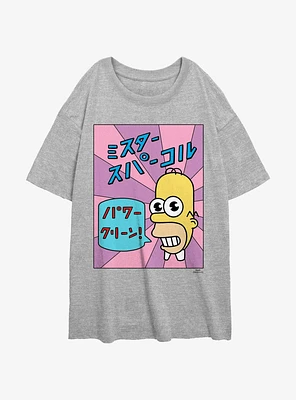 The Simpsons Mr. Sparkle Womens Oversized T-Shirt