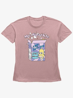 The Simpsons Mr. Sparkle Box Womens Straight Fit T-Shirt
