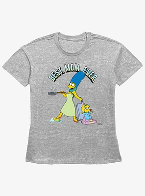 The Simpsons Best Mom Ever Womens Straight Fit T-Shirt