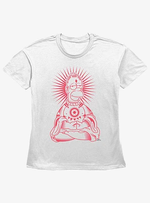 The Simpsons Zen Homer Womens Straight Fit T-Shirt