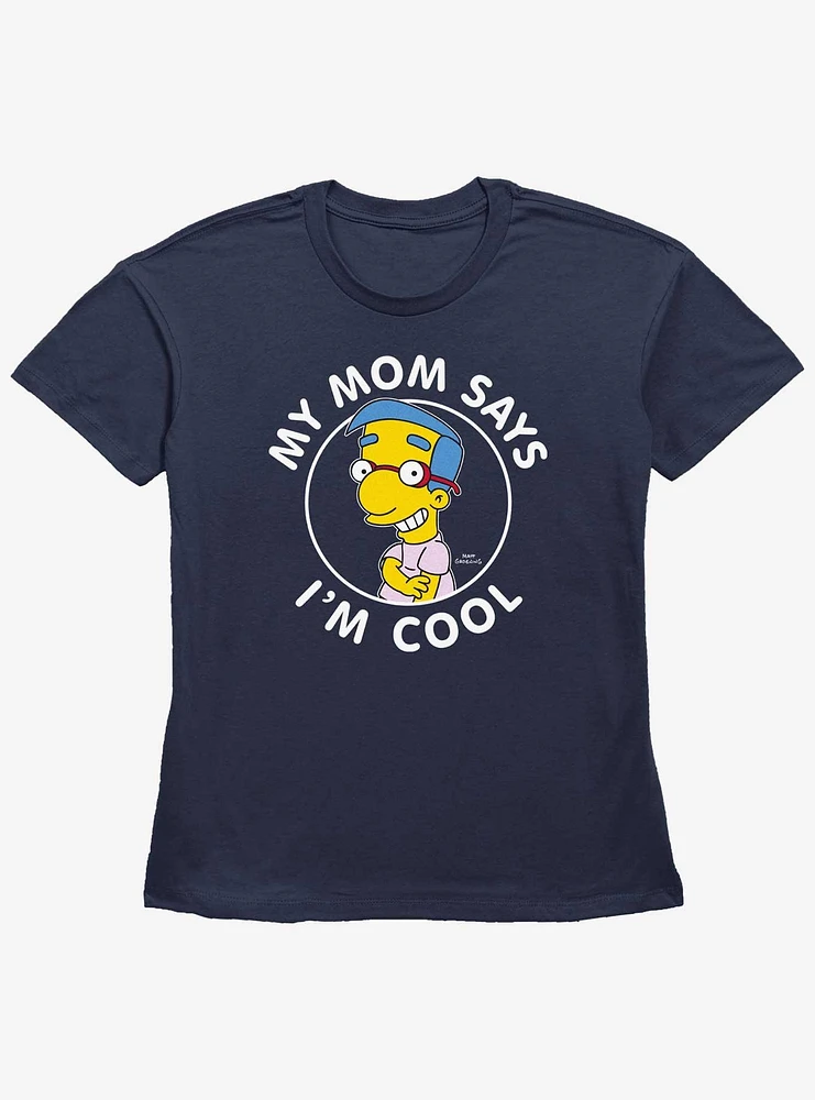The Simpsons Milhouse Is Cool Womens Straight Fit T-Shirt