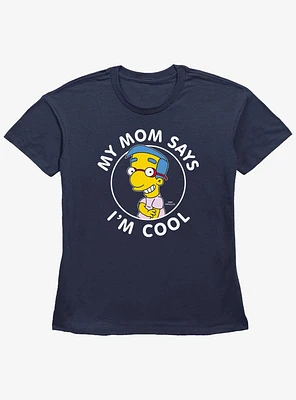 The Simpsons Milhouse Is Cool Womens Straight Fit T-Shirt