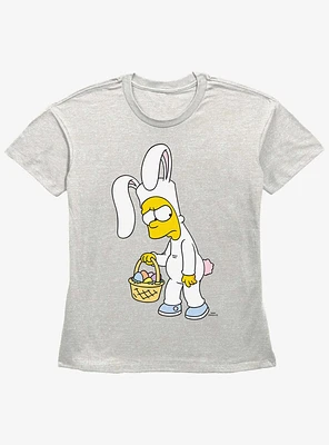 The Simpsons Bunny Bart Womens Straight Fit T-Shirt