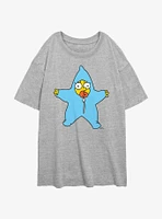 The Simpsons Maggie Star Snow Suit Womens Oversized T-Shirt