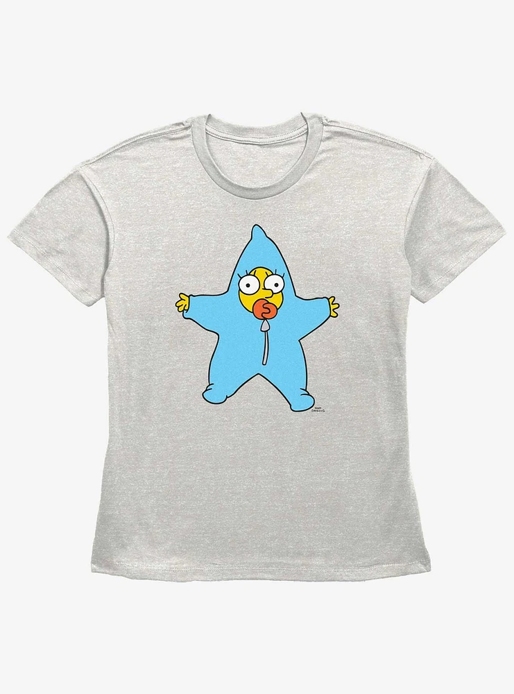The Simpsons Maggie Star Snow Suit Womens Straight Fit T-Shirt