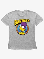 The Simpsons Bartman Circle Womens Straight Fit T-Shirt