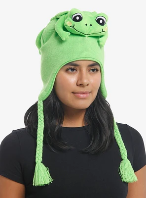 Kawaii Frog Plush Tassel Beanie