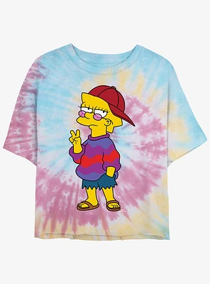 The Simpsons Cool Lisa Tie-Dye Womens Crop T-Shirt
