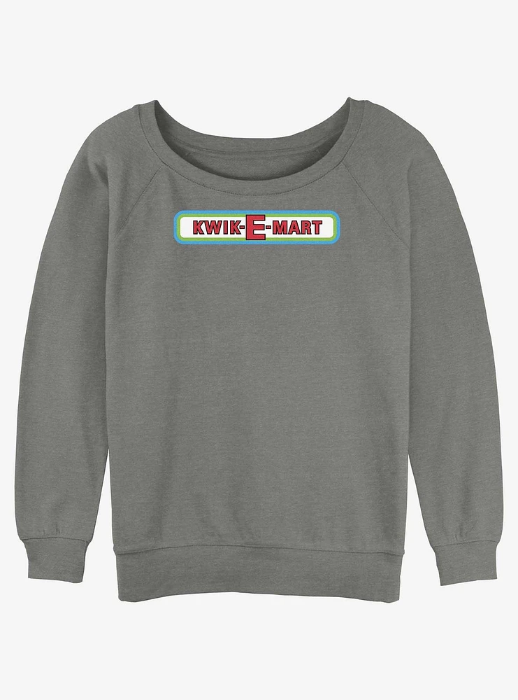 The Simpsons Kwik-E Logo Womens Slouchy Sweatshirt