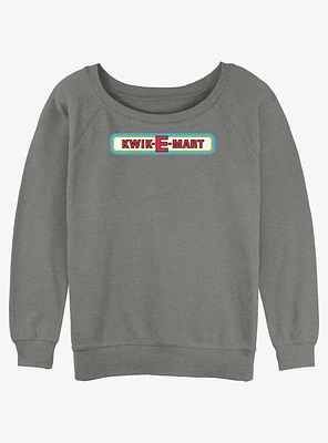 The Simpsons Kwik-E Logo Womens Slouchy Sweatshirt