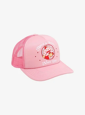 Strawberry Shortcake Berry Nice Day Rhinestone Trucker Hat