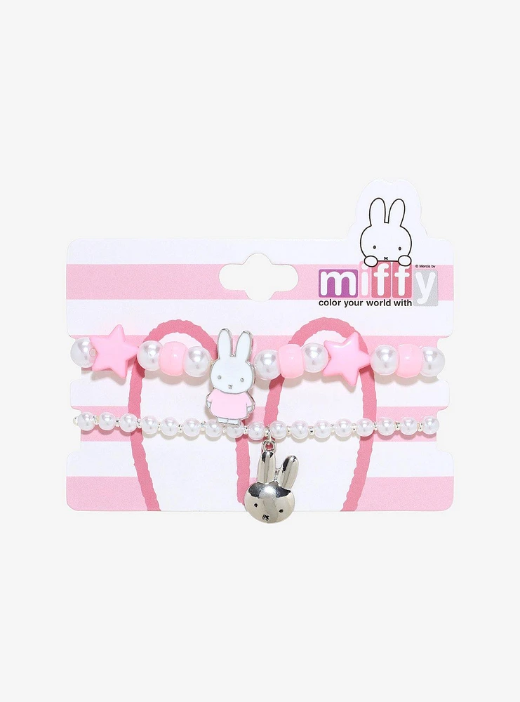 Miffy Charm Bead Bracelet Set