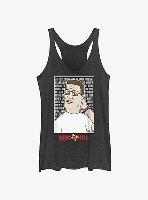 King of the Hill Hank Quote Poster Women's Tank Top