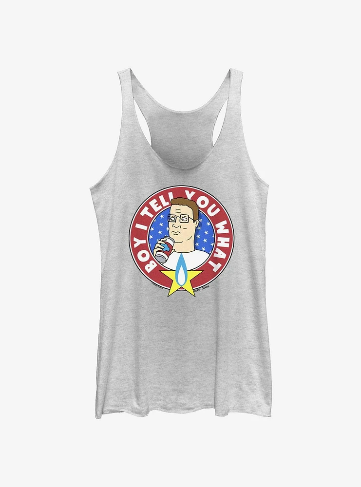 King of the Hill Boy I Tell You What Badge Women's Tank Top