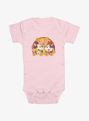 Disney Mickey Mouse Minnie Love Bloom Infant Bodysuit