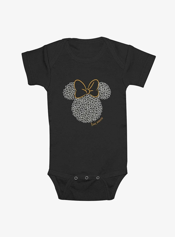 Disney Minnie Mouse Heart, Love Infant Bodysuit