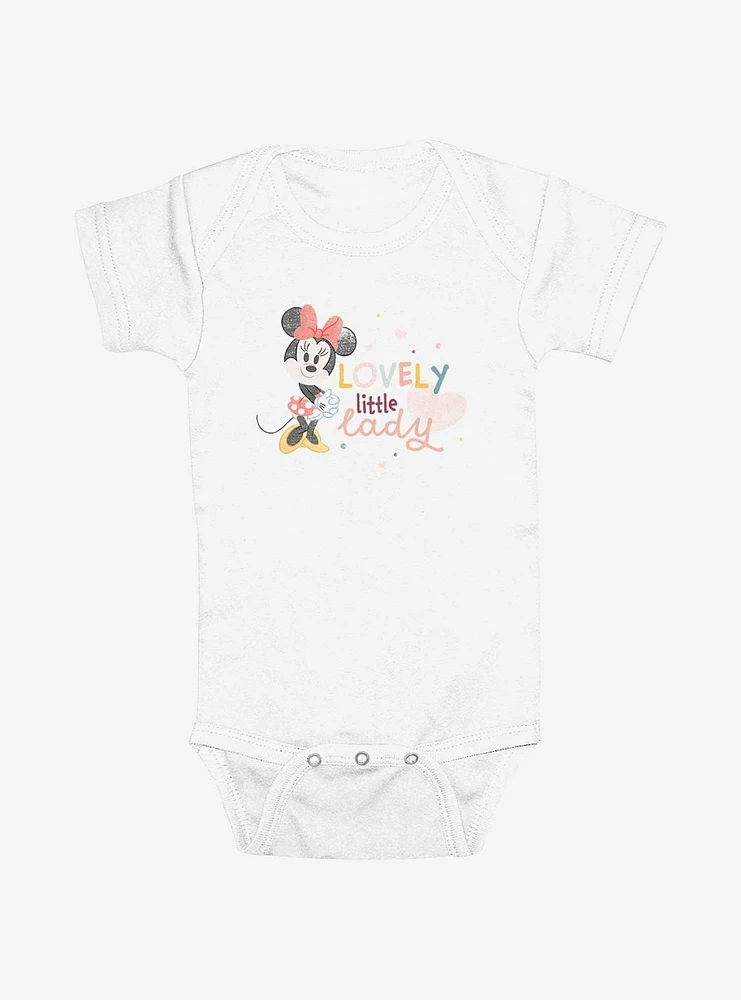 Disney Minnie Mouse Lovely Little Lady Infant Bodysuit