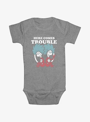 Dr. Seuss Cat The Hat Thing Trouble Infant Bodysuit