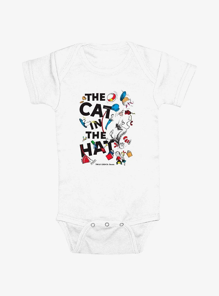 Dr. Seuss Cat The Hat Scatter Infant Bodysuit