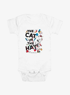 Dr. Seuss Cat The Hat Scatter Infant Bodysuit