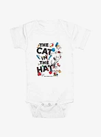 Dr. Seuss Cat The Hat Scatter Infant Bodysuit