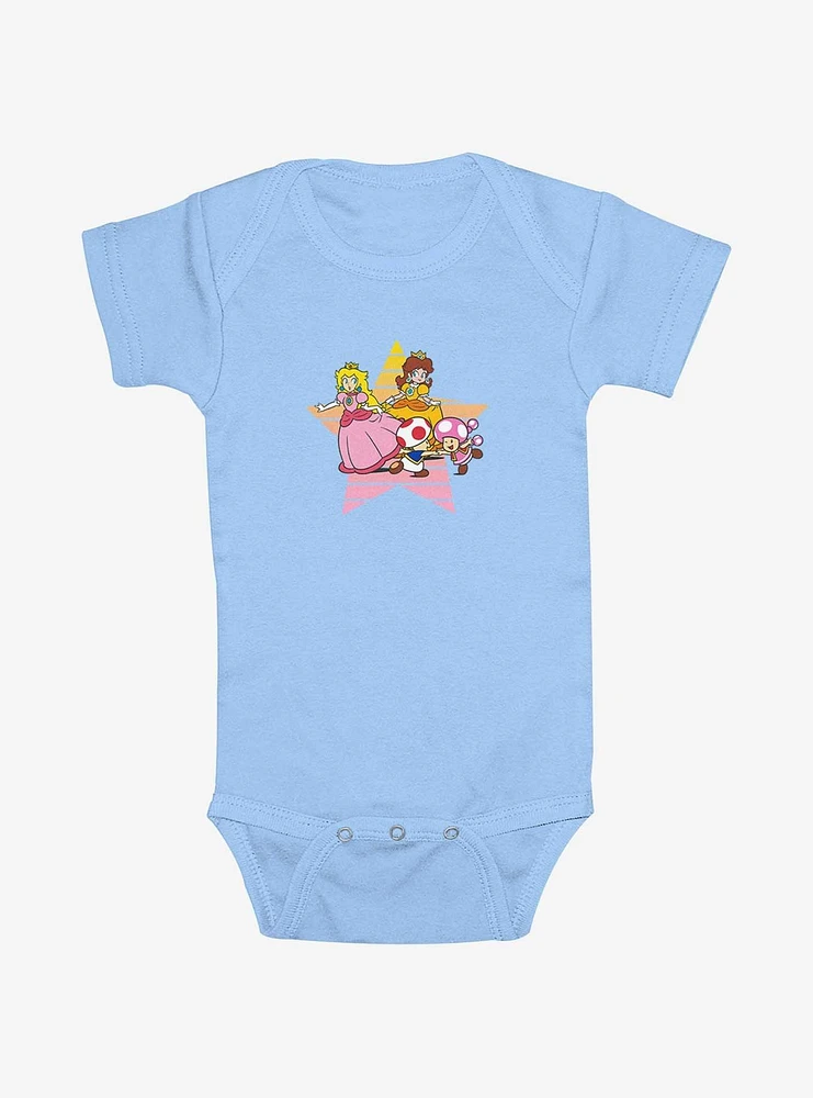 Nintendo Princess Peach Star Infant Bodysuit