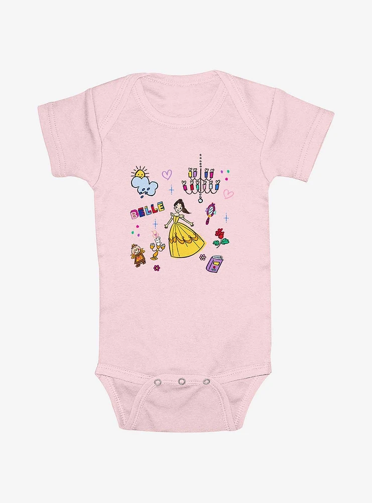 Disney Princesses Belle And Icons Infant Bodysuit