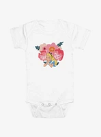 Disney Alice Wonderland Flowers Infant Bodysuit