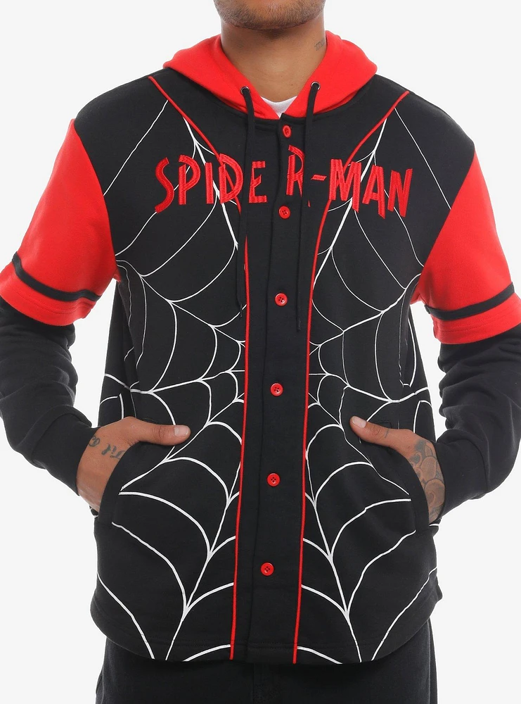 Marvel Spider-Man Miles Morales Baseball Jersey Hoodie