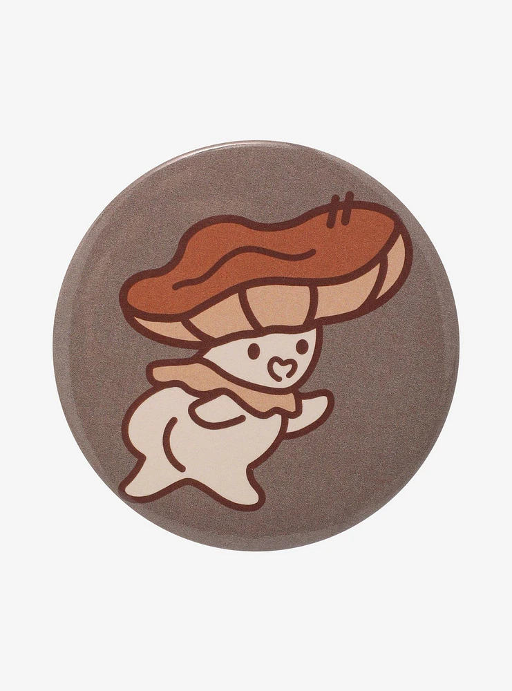 Mushroom Butt 3 Inch Button