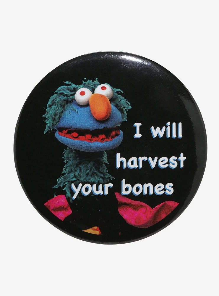 Harvest Your Bones Puppet 3 Inch Button