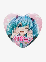 Hatsune Miku Wink Heart Button