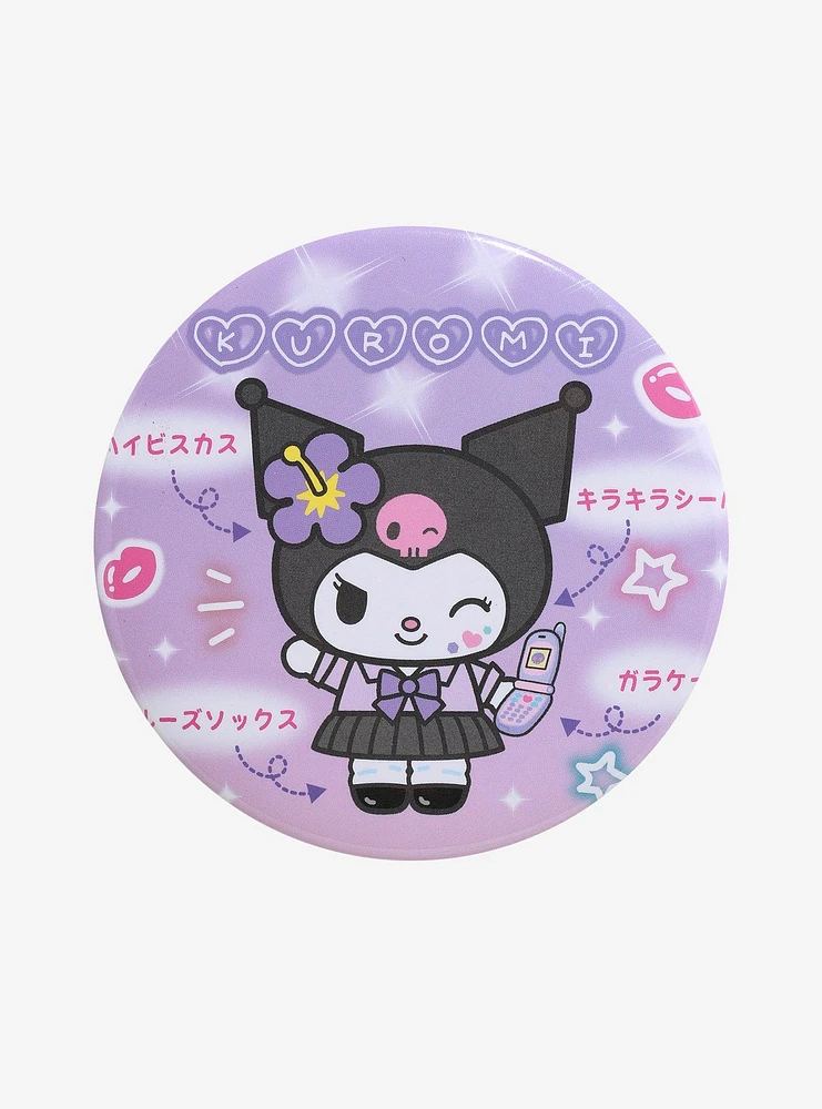 Kuromi Kogyaru Guide 3 Inch Button