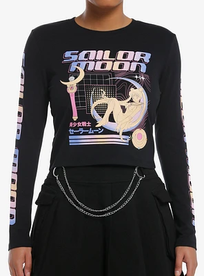 Pretty Guardian Sailor Moon Vaporwave Girls Long-Sleeve T-Shirt