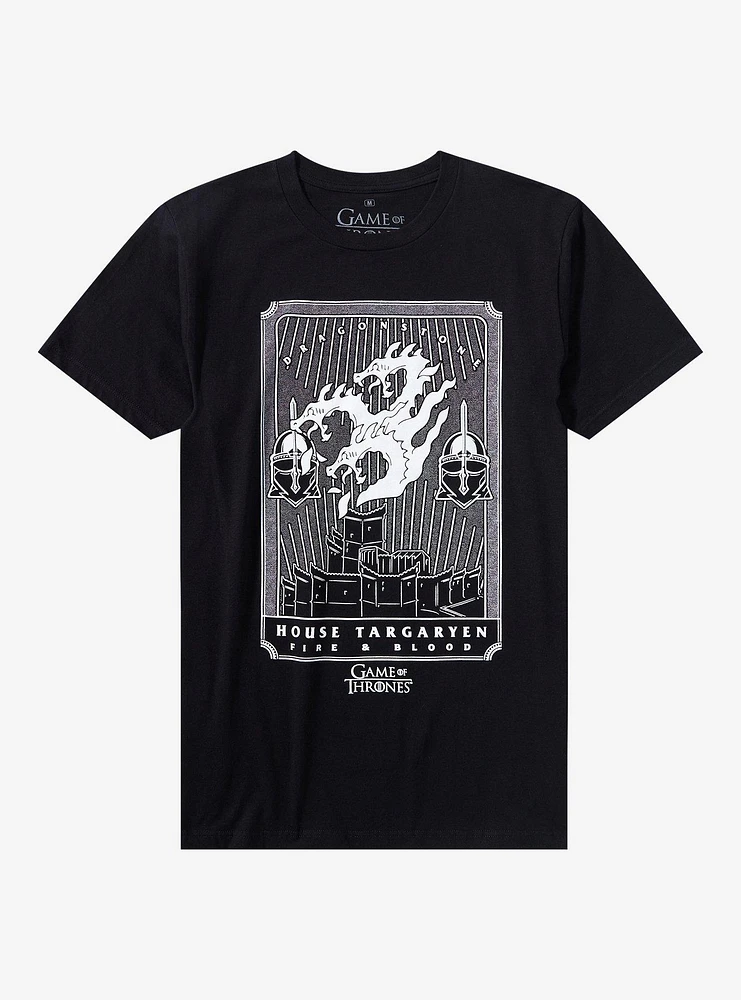 Game Of Thrones House Targaryen Tarot Card T-Shirt