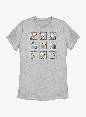 Disney Donald Duck Classic Expressions Womens T-Shirt