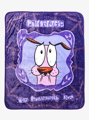 Courage the Cowardly Dog Courage Portrait Fleece Throw - BoxLunch Exclusive