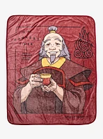 Avatar: The Last Airbender Uncle Iroh Portrait Fleece Throw - BoxLunch Exclusive